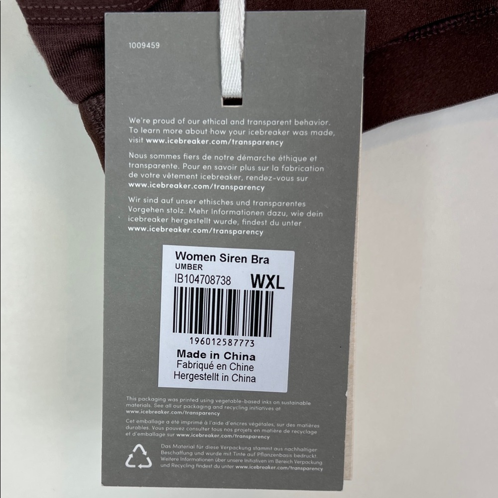 NWT Icebreaker Merino 150 Siren Bra XL - Picture 5 of 13
